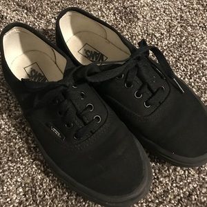 Black Vans Youth Shoes